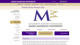 
                            3. James Madison University - Madison Money …