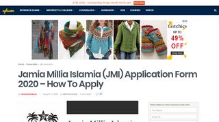 
                            10. Jamia Millia Islamia (JMI) Application Form 2020 - How …