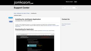 
                            7. JamKazam | Installing the JamKazam Application