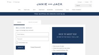 
                            9. Janie and Jack - Sign In