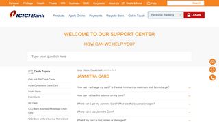 
                            3. Janmitra Card - ICICI Bank