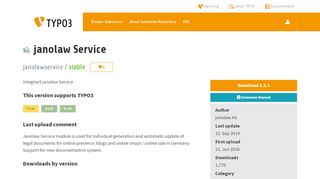 
                            3. janolaw Service (janolawservice) - TYPO3