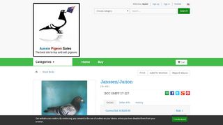 
                            9. Janssen/Jurion / Aussie Pigeon Sales