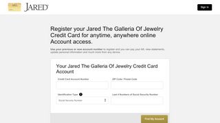 
                            3. Jared The Galleria Of Jewelry Credit Card