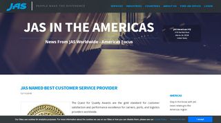 
                            8. JAS Named Best Customer Service Provider - JAS Americas Region ...