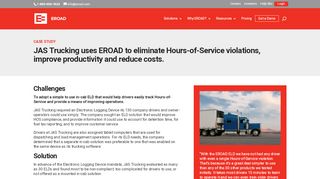 
                            6. JAS Trucking uses EROAD to eliminate Hours-of-Service violations ...