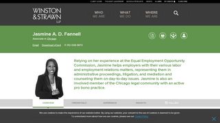 
                            6. Jasmine Fannell | Labor & Employment - Winston & Strawn