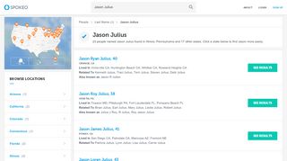 
                            8. Jason Julius's Phone Number, Email, Address - Spokeo