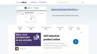 
                            2. Jasonjuliusproducts.com website. Jason Julius Products.