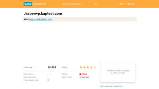 
                            7. Jasperwp.kaptest.com - Easy Counter