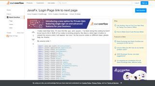 
                            4. java - JavaFx. Login Page link to next page - Stack Overflow