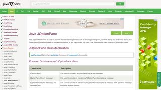 
                            7. Java JOptionPane - javatpoint