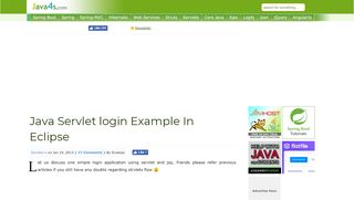 
                            3. Java Servlet login Example In Eclipse - java4s.com