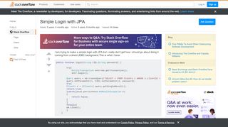 
                            5. java - Simple Login with JPA - Stack Overflow