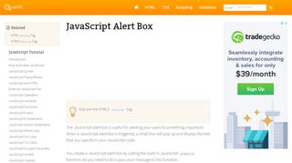 
                            7. JavaScript Alert Box - Quackit Tutorials