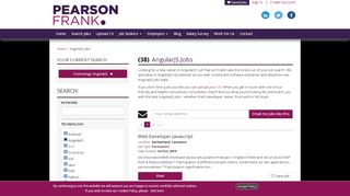 
                            7. JavaScript Angular Jobs - AngularJS jobs | Pearson Frank