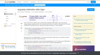 
                            3. javascript - angularjs redirection after login - Stack ...