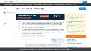 
                            1. javascript - Brute Force Security - Time of login - Stack ...