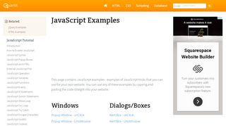 
                            6. JavaScript Examples - Quackit