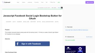 
                            7. Javascript Facebook Social Login Bootstrap …