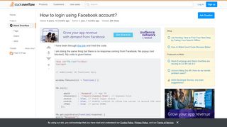 
                            7. javascript - How to login using Facebook account? - Stack ...