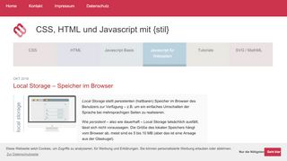 
                            3. Javascript Local Storage | mediaevent.de