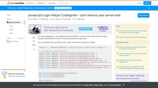 
                            3. Javascript Login Helper CodeIgniter - cant retrieve user server ...