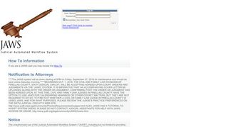 
                            7. JAWS - Judicial Automated Workflow System
