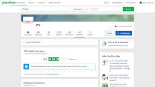 
                            3. JBS Employee Benefit: Health Insurance | Glassdoor