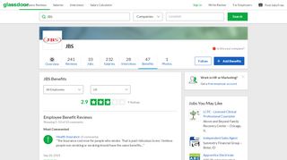 
                            4. JBS Employee Benefits and Perks | Glassdoor