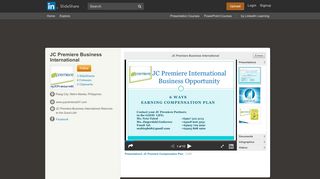 
                            7. JC Premiere Business International | SlideShare