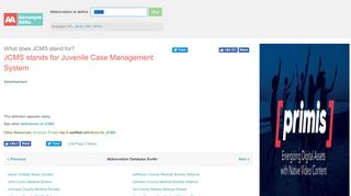 
                            6. JCMS - Juvenile Case Management System | AcronymAttic