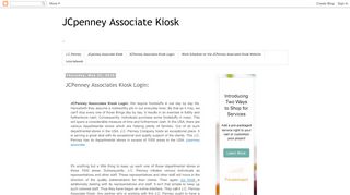 
                            5. JCpenney Associate Kiosk: JCPenney Associates …