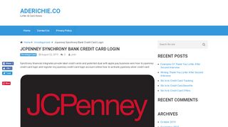 
                            8. Jcpenney Synchrony Bank Credit Card Login | …