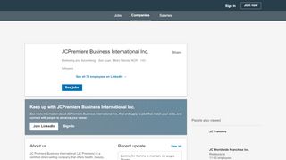 
                            8. JCPremiere Business International Inc. | LinkedIn