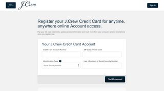 
                            4. J.Crew Credit Card - - Comenity