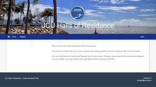 
                            2. JCU Halls Portal Homepage