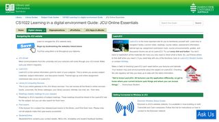 
                            3. JCU Online Essentials - CS1022 Learning in a digital ...