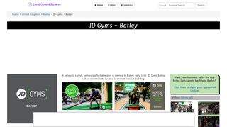 
                            6. JD Gyms - Batley, The Old Frontier Building, 260 Bradford ...