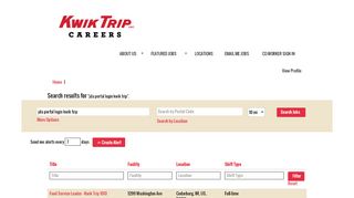 
                            1. Jda Portal Login Kwik Trip - Kwik Trip Inc Jobs - Jobs at Kwik Trip