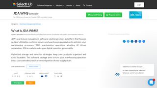 
                            9. JDA WMS Pricing, Demo, Reviews, Features - SelectHub
