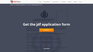 
                            2. Jdf Application Form - Fill Online, Printable, Fillable, Blank ...