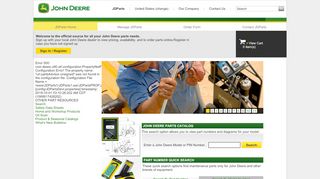 
                            7. JDParts: Homepage - devlapp671.tal.deere.com