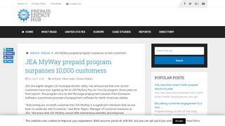 
                            5. JEA MyWay prepaid program surpasses 10,000 …