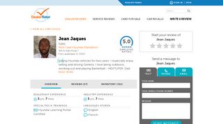 
                            6. Jean Jaques - Employee Ratings - DealerRater.com