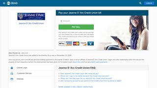 
                            1. Jeanne D 'Arc Credit Union | Pay Your Bill Online | doxo.com