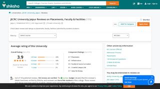 
                            9. JECRC University Jaipur Reviews on Placements, Faculty and Facilities