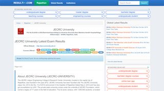 
                            4. JECRC University (jecrc-university) Exam Results 2019 Name Wise