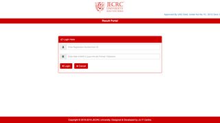 
                            9. JECRC::Result Portal