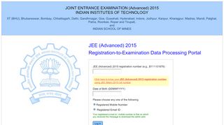 
                            9. JEE (Advanced) 2015 web portal - …